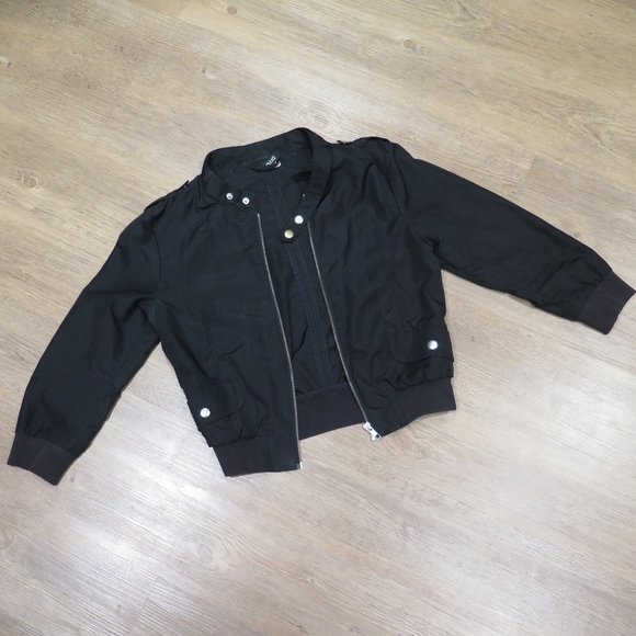 Black H&M Bomber Jacket - Picture 1 of 13